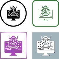 Malware Icon Design vector