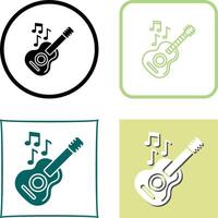 diseño de icono de guitarra vector