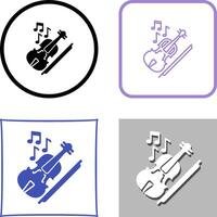 violín icono diseño vector