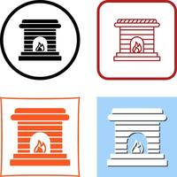 diseño de icono de chimenea vector