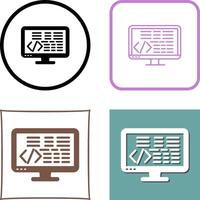 Coding Icon Design vector