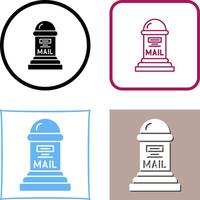 Mail Box Icon Design vector