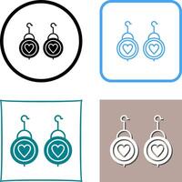 Earrings Icon Design vector