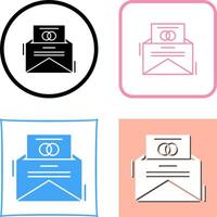 Invitation Card Icon Design vector