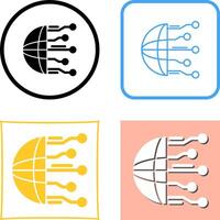 Network Icon Design vector