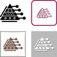 Pyramid Graph Icon Design vector