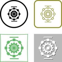 Automated Process Icon Design vector