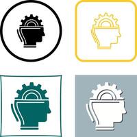 Machine Learning Icon Design vector