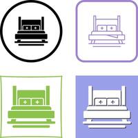 Bed Icon Design vector