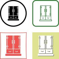 Cabinet Drawer Icon Design vector