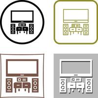 Home Theater Icon Design vector