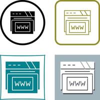 Www Icon Design vector