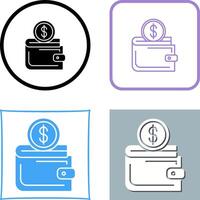 Wallet Icon Design vector