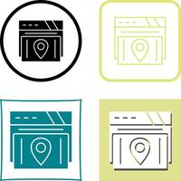 Map Location Icon Design vector