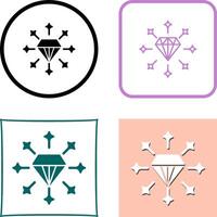 diseño de icono de diamante vector