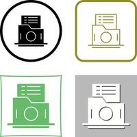 List Folder Icon Design vector