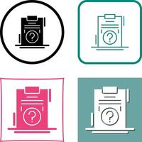 Question Icon Design vector