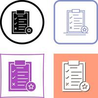 Task List Icon Design vector