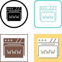 Web Browser Icon Design vector