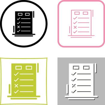 Today to Done CheckList Icon Design vector