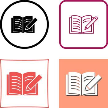 escribir icono diseño vector