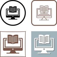 Digital Learning Icon Design vector