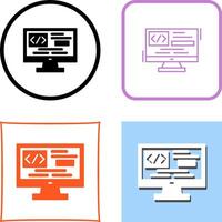 Coding Icon Design vector