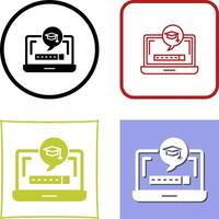 Digital Learning Icon Design vector