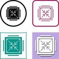 Minimize Icon Design vector