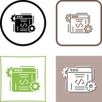 Coding Icon Design vector