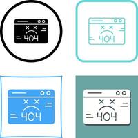 404 Error Icon Design vector