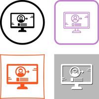 Log In Icon Design vector