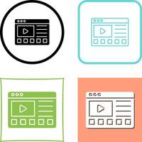 en línea tutoriales icono diseño vector