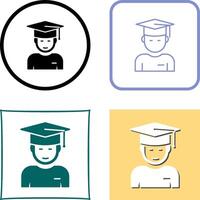 Graduate Student Icon Design vector