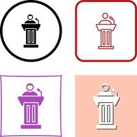 Podium Icon Design vector