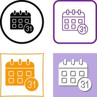 Calendar Icon Design vector