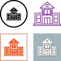 Library Building Icon Design vector