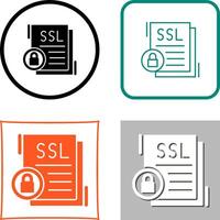 diseño de icono ssl vector