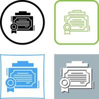 Certificate Icon Design vector