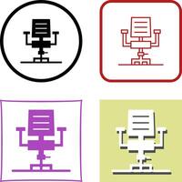 Desk Chair Icon Design vector