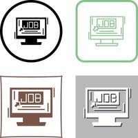 Job Icon Design vector