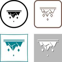 Icicle Icon Design vector