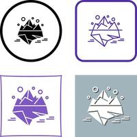 Iceberg Icon Design vector