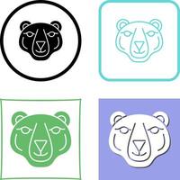 Polar Bear Icon Design vector