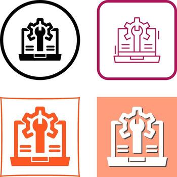 Web Development Icon Design vector