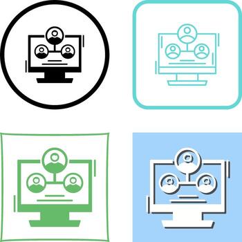 Hierarchy Structure Icon Design vector