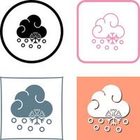 Snow Fall Icon Design vector