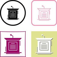 Podium Icon Design vector