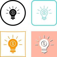 Light Bulb Icon Design vector