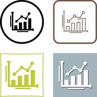 Bar Chart Icon Design vector